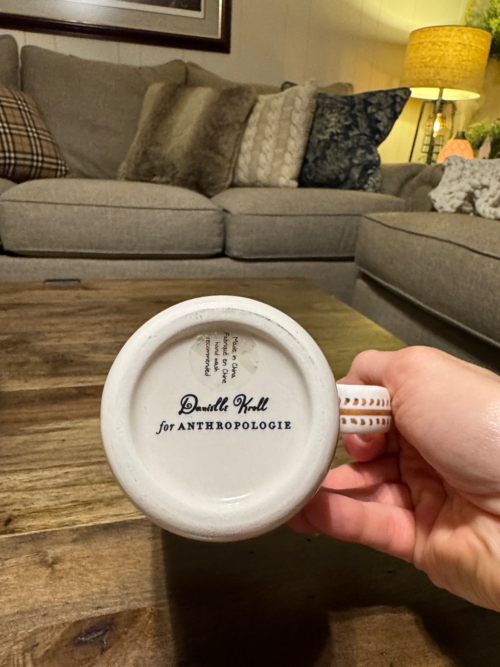 NWT ANTHROPOLOGIE ZODIAC SIGN "CAPRICORN" COFFEE TEA CUP MUG BY DANIELLE KROLL - Picture 6 of 6